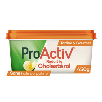 Image de Margarine allégée cuisson et tartine sans huile de palme PRO ACTIV expert, 55%MG