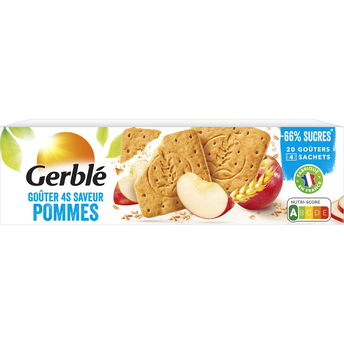 Image de Biscuits goûters 4S aux pommes GERBLE - 4x5