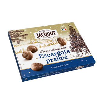Image de Escargots en chocolat au lait au praliné JACQUOT