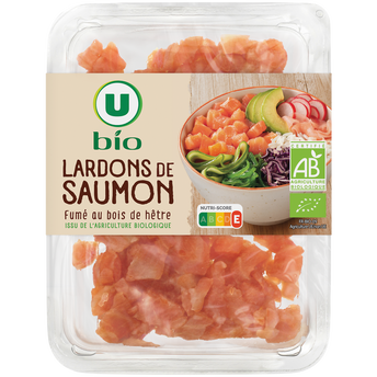 Image de U BIO
Lardons de saumon fumé Atlantique U BIO