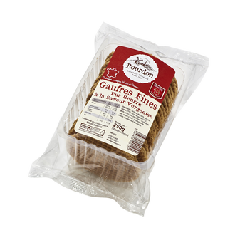 Image de Gaufres fines pur beurre à la cassonade BISCUITERIE BOURDON, paquet