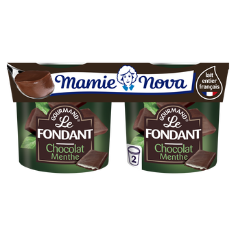 Image de Dessert Fondant Chocolat Menthe MAMIE NOVA - 2 pots de