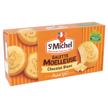 Image de Biscuits Galettes moelleuse nappée au chocolat blanc ST MICHEL