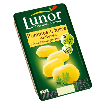 Lunor Pomme De Terre Entière Cuite Vapeur, Lunor, Sous Vide 500g