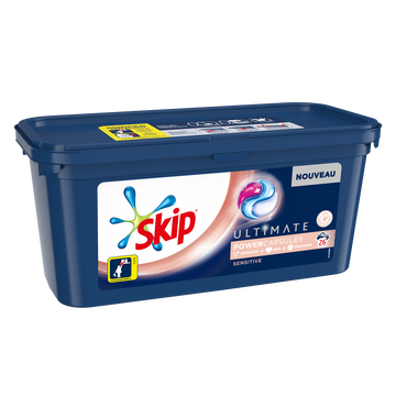 Skip Lessive 3en1 Sensitive Skip, X26 Soit 0,702kg