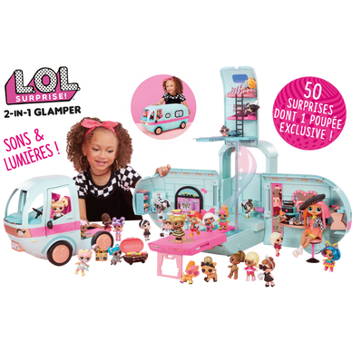 LOL Surprise Camping Car Glamper 2 en 1 50 Surprises D s 6