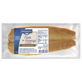Image de Filets de harengs salés et fumés à l'huile DELPIERRE