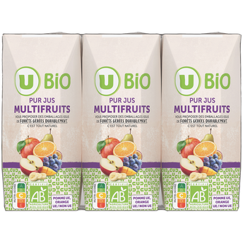 Image de U BIO
Pur jus multi-fruits briquette