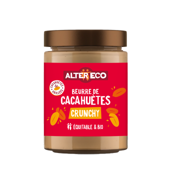Image de Beurre de cacahuètes crunchy bio ALTER ECO