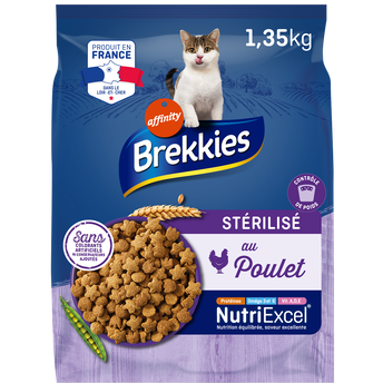 Image de Croquettes Chat Stérilisé Poulet BREKKIES