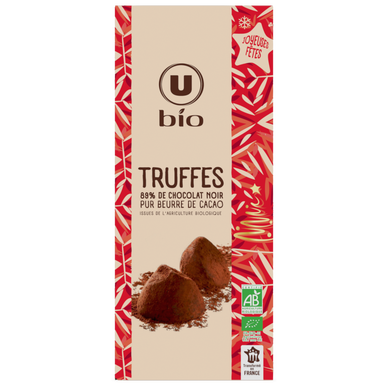 Truffes au chocolat noir - 100 gr : Chocolats bio SAVEURS & NATURE