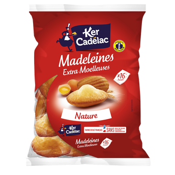 Image de Madeleines Extra Moelleuses Nature KER CADELAC - x16 sachets