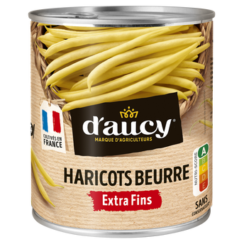 Image de Haricots beurre extra fins D'AUCY - Boîte