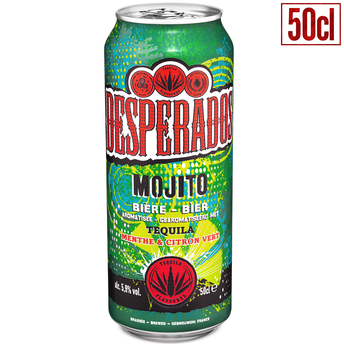 Image de Bière à la tequila DESPERADOS mojito 5,9° boîte