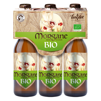 Image de Bière blonde Morgane Brasserie Lancelot 5,5° issu bio tripack