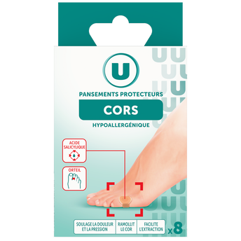 Image de U
Pansements prédécoupés protecteurs des cors