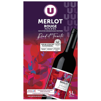 Image de U
Vin rouge IGP Pays d'Oc Merlot - Fontaine à vin
