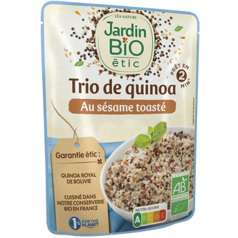 Image de Trio de quinoa au sésame sans gluten JARDIN BIO, doy pack