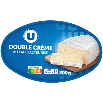 Image de U
Fromage double crème au lait pasteurisé 30% MG
