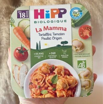 Image de Assiet.tortellini tomates poulet origan 18mois bio HIPP