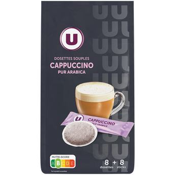 Image de U
Café dosettes Cappucino N° - compatible SENSEO
