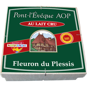 Image de Pont L'Evêque AOP lait cru FLEURON DU PLESSIS, 25%mg