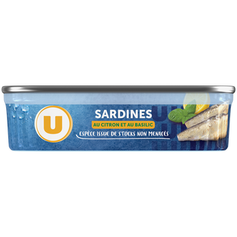 Image de U
Sardines citron basilic boîte 1/5