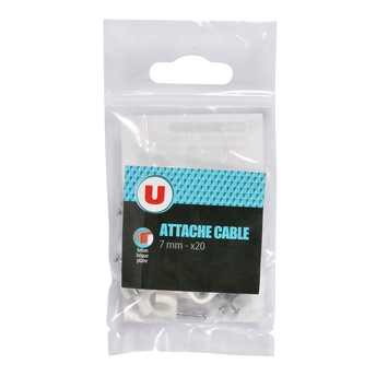 Image de U
Attache câble diamètre 7mm blanc