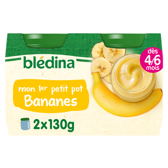 Image de Petits pots bébé aux fruits banane dès 4 mois BLEDINA