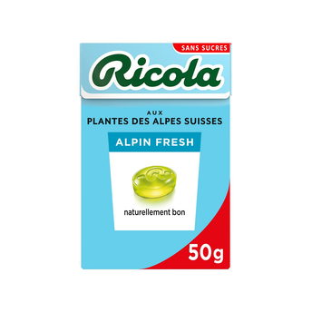 Image de Bonbons alpin fresh sans sucres avec édulcorant RICOLA, boîte de