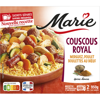 Image de Couscous royal, merguez, poulet, boulettes au b uf MARIE