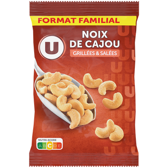 Image de U
Noix de cajou grillées et salées  étui de