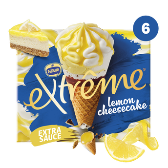 Image de Cônes glacés citron cheesecake EXTREME X6