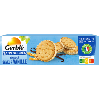 Image de GERBLE - Biscuit fourré vanille Sans Sucres