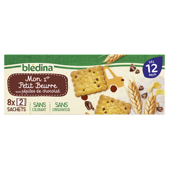 Image de Biscuits bébé petit beurre pépites de chocolat dès 12 mois BLEDINA