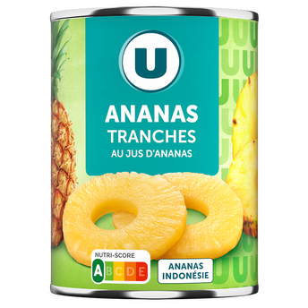 Image de U
Ananas tranches entières - boîte de 10 - conserve