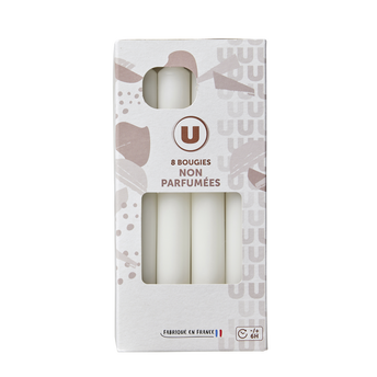Image de U
Bougie 19x165mm non parfumée blanc