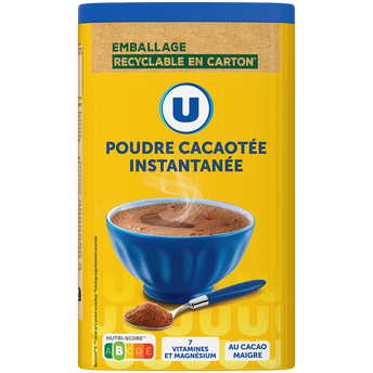 Image de U
Poudre cacaotée instantanée 20% de cacao