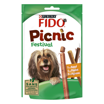 Image de Friandises pour chien PICNIC FESTIVAL Boeuf, Poulet, Agneau FIDO