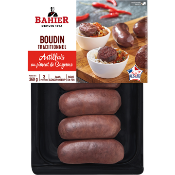 Regis Bahier Boudin Noir Antillais Bahier, X6 Soit 360g