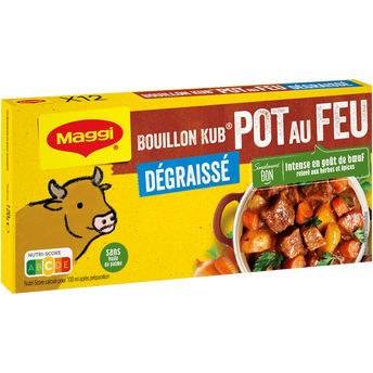 Image de Bouillon cube pot au feu dégraissé MAGGI, boite de 12 cubes