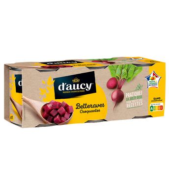 Image de Betteraves rouges en dés Sans conservateur D'AUCY - Boîte de 390g
