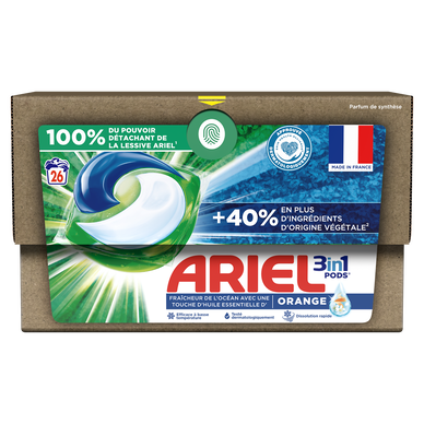 Lot De 4 Boîtes Ariel Ultra Détachant+ - 104 Capsules (26 X 4) - Lessive Machine