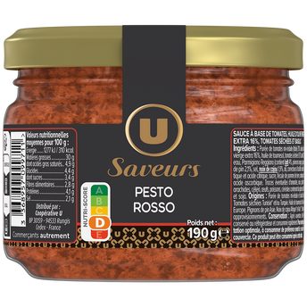 Image de U SAVEURS
Sauce pesto rosso  bocal de