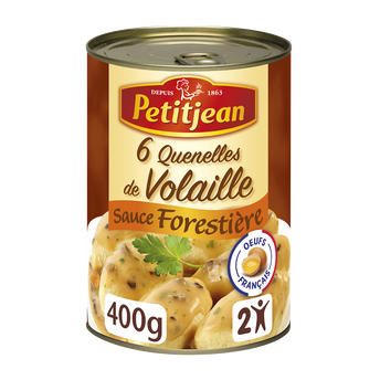 Image de Quenelle volaille sauce champignon PETIT JEAN, boîte de