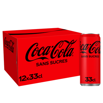 Image de Soda COCA-COLA sans sucres "Profitez de votre été" - Pack canettes