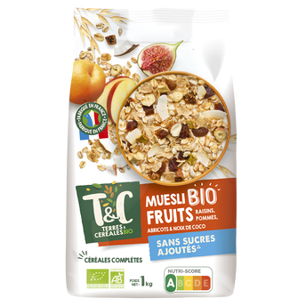 Image de Muësli bio aux fruits bio TERRE&CEREALES, sachet