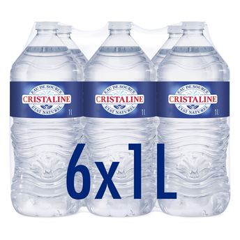 Image de Eau de source CRISTALINE, 6 bouteilles de