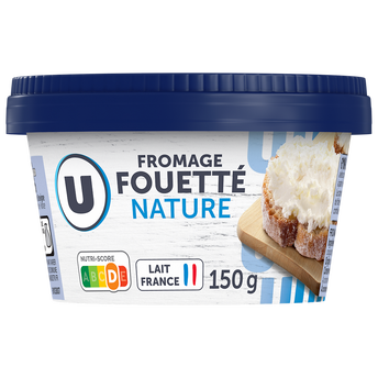 Image de U
Fromage fouette au lait nature pasteurisé 24%MG