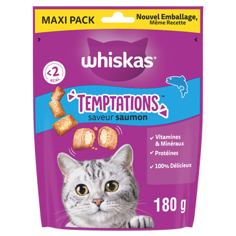 Image de Friandises temptations saveur saumon WHOSKAS maxipack